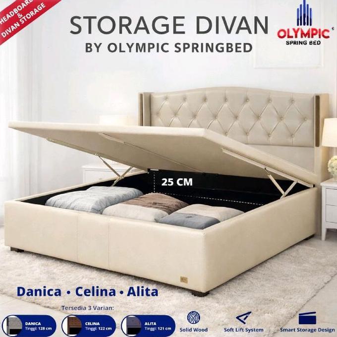 Divan Olympic New Danica Dipan Olympic Springbed Divan Rangka Tempat Tidur Saja Tanpa Sandaran