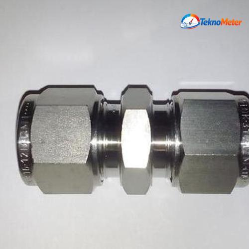 union Connector SS 316 OD 8MM X OD 8MM Fujikin ex Jepang