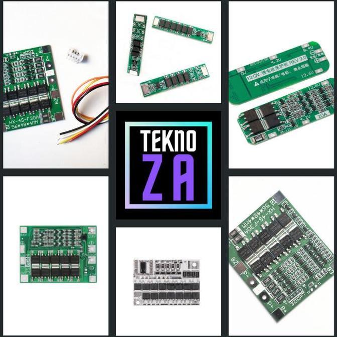 Bms 1S 2S 3S 4S Li-Ion 3.7V Lifepo4 3.2V 15A - 100A Baterai Lithium