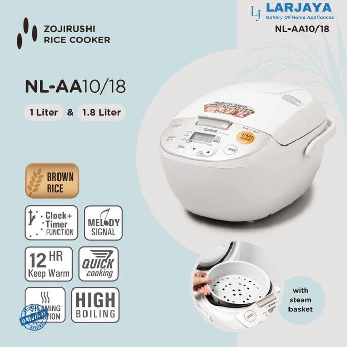 Kit- Rice Cooker Zojirushi 1.8 Liter Nl-Aaq18 | 10 Cups Made In