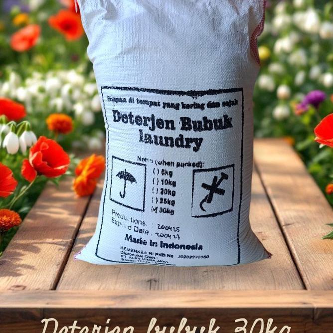 Deterjen Bubuk Karungan 30Kg Curah Detergen Laundry Cair Powder