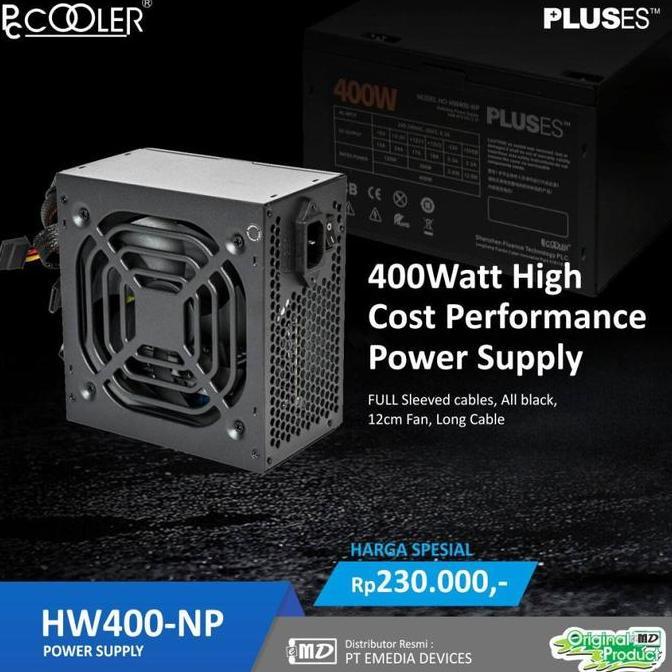 Power Supply PCCOOLER / PC COOLER 400W - HW400-NP / NP400W Diskon