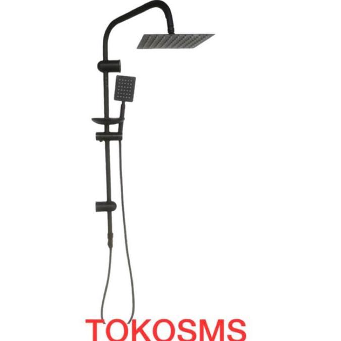 Shower Tiang Column Hitam Shower Mandi Tiang Coloum Black Sower Set