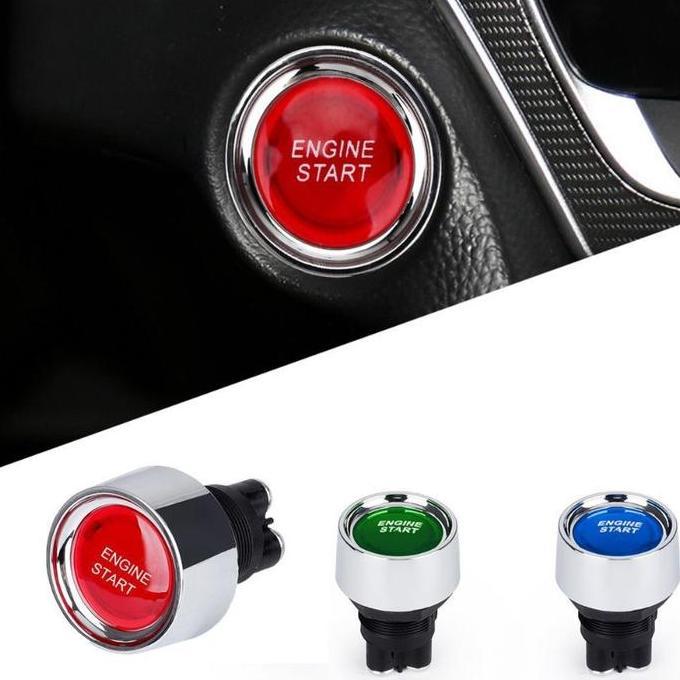 Saklar Tombol Start Led 50A 12V Universal Untuk Mobil/Universal Saklar Switch Tombol Bulat/Starter E