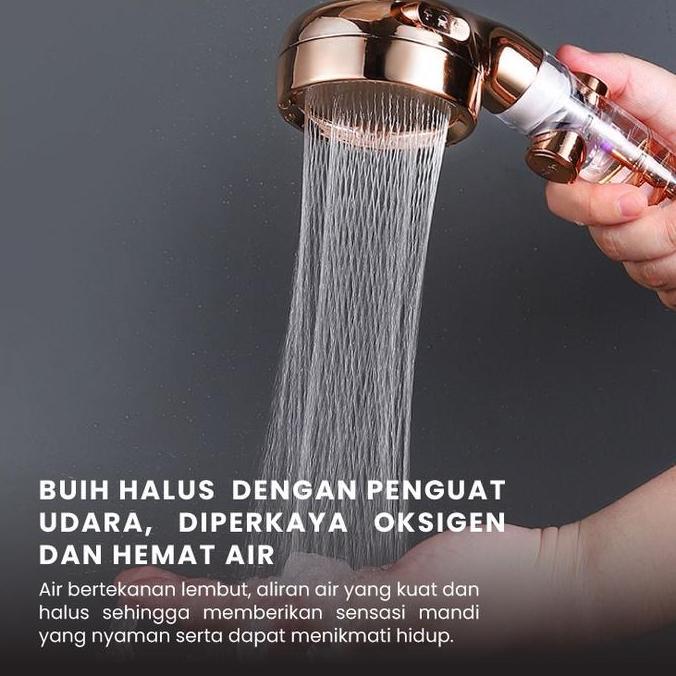 Dorahomi Shower Kamar Mandi Head Sower Air Panas Dingin Powerful Twin Turbo Water
