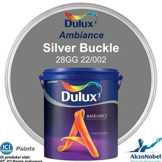 TERBARU - CAT DULUX AMBIANCE 2.5 LT - SILVER BUCKLE 28GG 22/002
