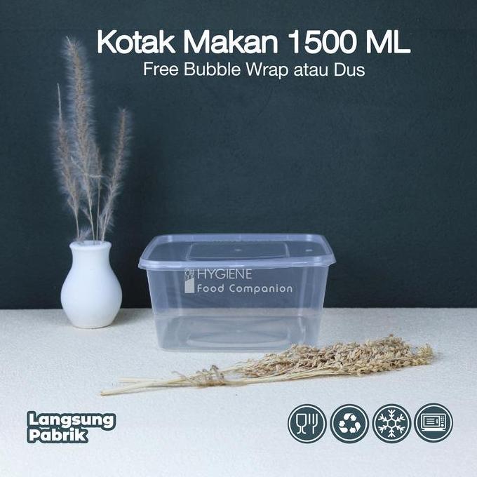 Thinwall Square 1500 ml / Thinwall Persegi 1500 ml / Kotak Thinwall