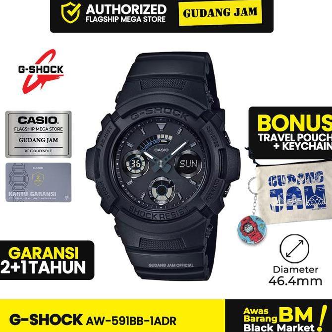 GShock AW-591BB-1ADR AW-591 AW591BB AW591 Garansi Resmi 2 Tahun