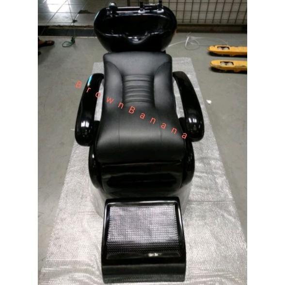 Kursi Keramas Fiberglass Hitam Washback Cuci Rambut Isabela Barbershop Salon Kecantikan