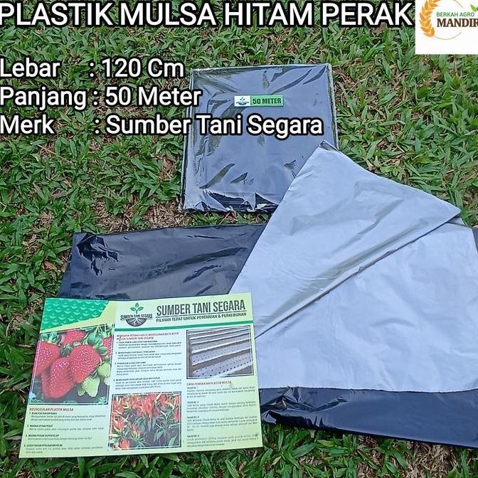 Newton- Plastik Mulsa Hitam Perak 50 Meter Mtr
