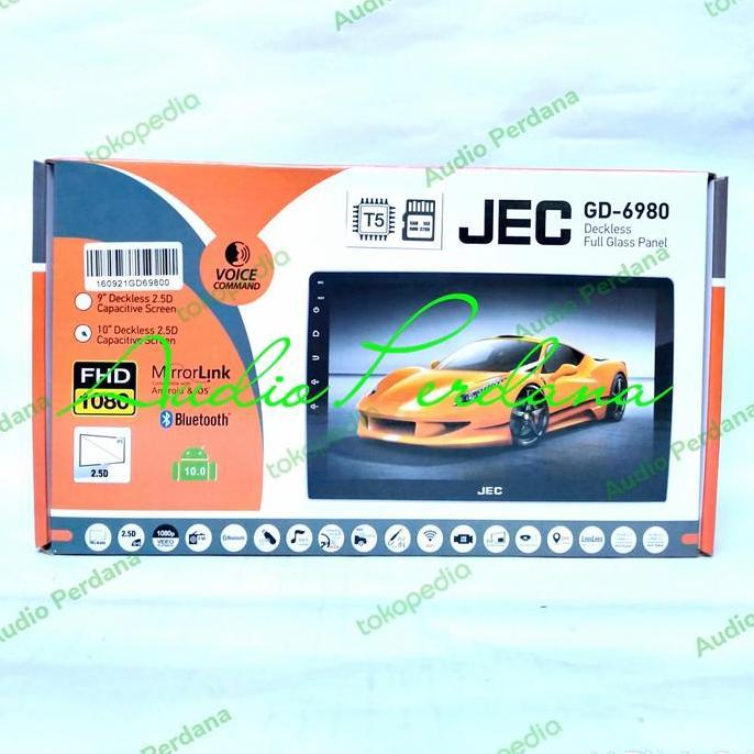 Head Unit Android Jec Gd-6980/ Gd 6980 9 Inch / 10 Inch Voice Command Promo