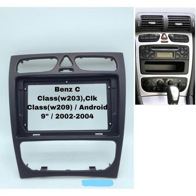 Frame  Headunit Android 9 Inch Mercedes Benz C Cl W203 2002-2006 Clk W209 High Quality