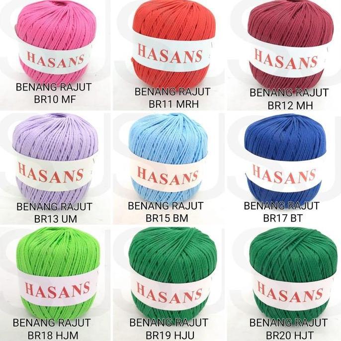 [1 Roll ] Benang Rajut Katun Polos / Milk Cotton Yarn / Benang Untuk Merajut Warna Warni / Benang Ra
