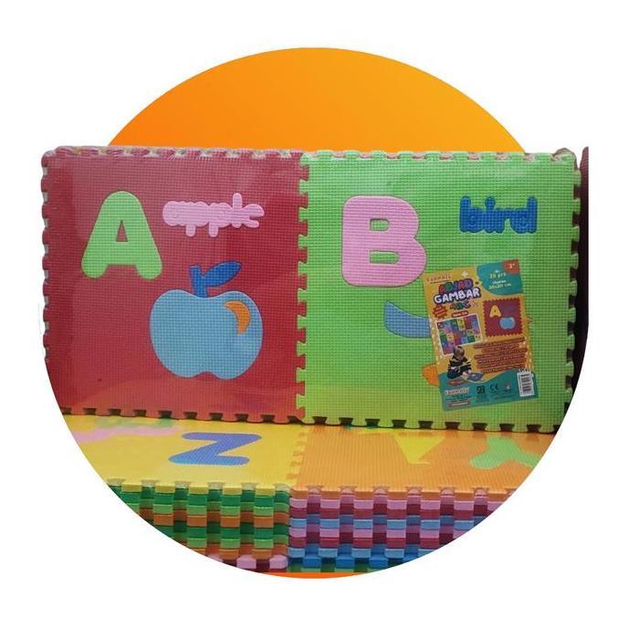 :=:=:=:=] EVAMAT ABJAD GAMBAR / TIKAR PUZZLE LANTAI  30cm x 30cm