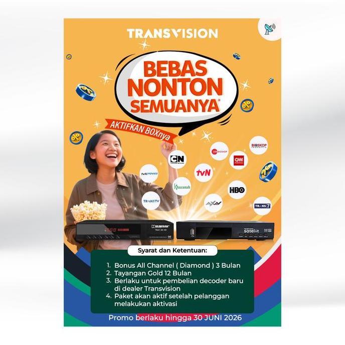 REGAZY667 - TANAKA RCV TRANSIVISION NUSANTARA HD COMBO SIARAN WORLD CUP RECEIVER SET TOP BOX TYPE T2