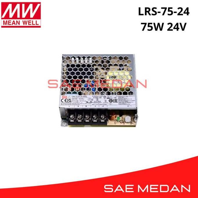 TERMURAH - Power Supply LRS-75-24 LRS 75 24 Meanwell 75W 24V