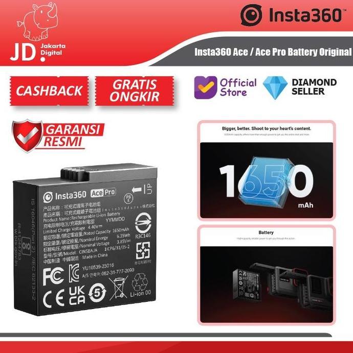 Insta360 Ace / Ace Pro Battery Original - Rechargeable Battery Ace Pro