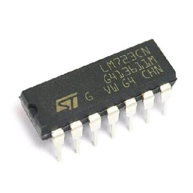 IC LM723 ADJUSTABLE VOLTAGE REGULATOR 2V TO 37V 150MA LM723CN IC IC LM 723CN 723 CN PCMED