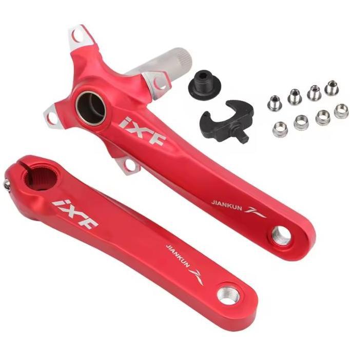 Bike- Ixf Crankset Bb Ht2 Bcd 104 Crank Arm Hollowtech 2 Sepeda Mtb Bmx