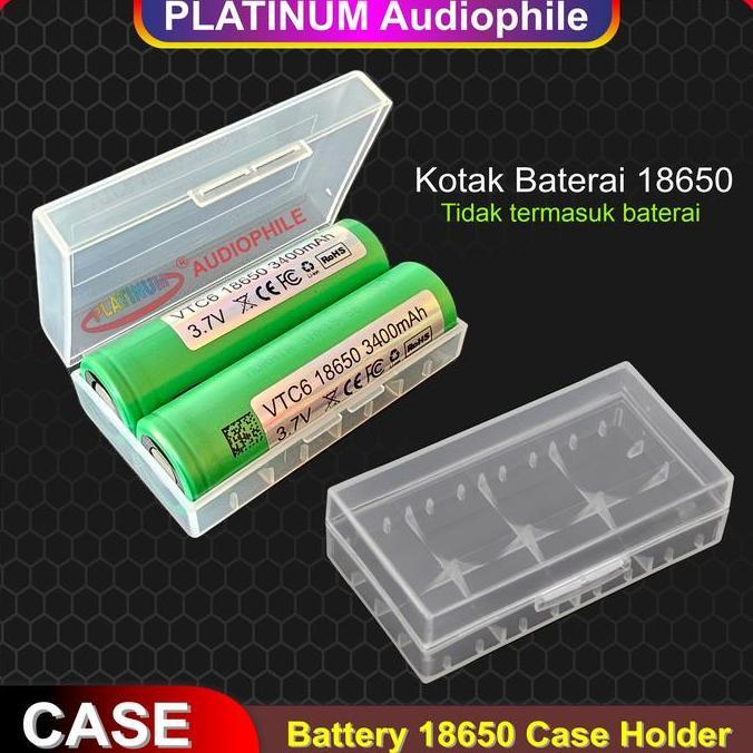 Baterai Case Kotak Batre 18650 2 Slot Battery Holder Casing 2S