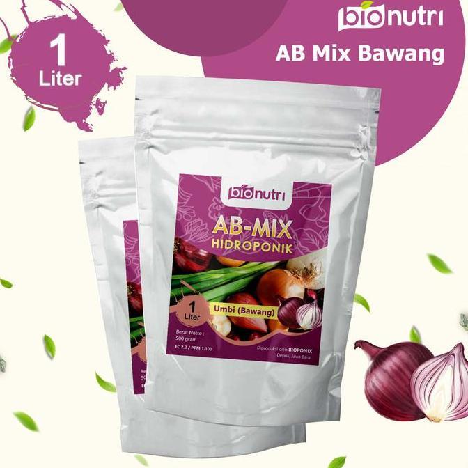 Promo Pupuk Nutrisi AB Mix Hidroponik Umbi Bawang 1 Liter (BioNutri) Diskon