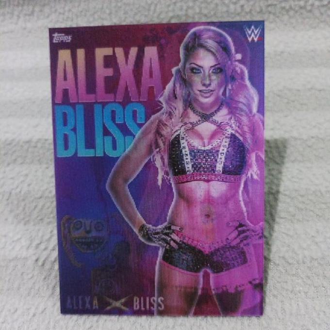 Kartu lenticular WWE slam 21 alexa bliss (custom card)