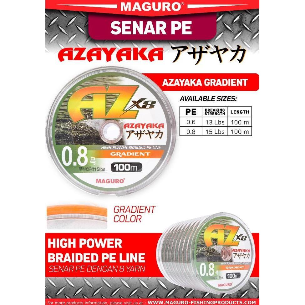 SENAR PE MAGURO AZAYAKA GRADIENT X8 PE 0.8