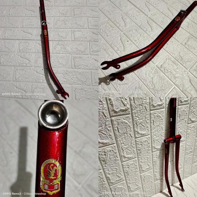 Fork 24 Sepeda MINI City Bike PHOENIX Pipa Steertube Drat Ulir Standard 25.4mm Lubang Tiang Stem Ins