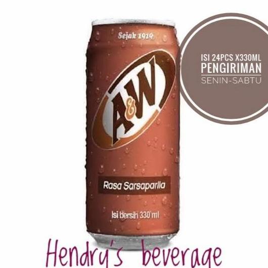 Drink- Aw Kaleng 250Ml 1Karton Isi 24Pcs