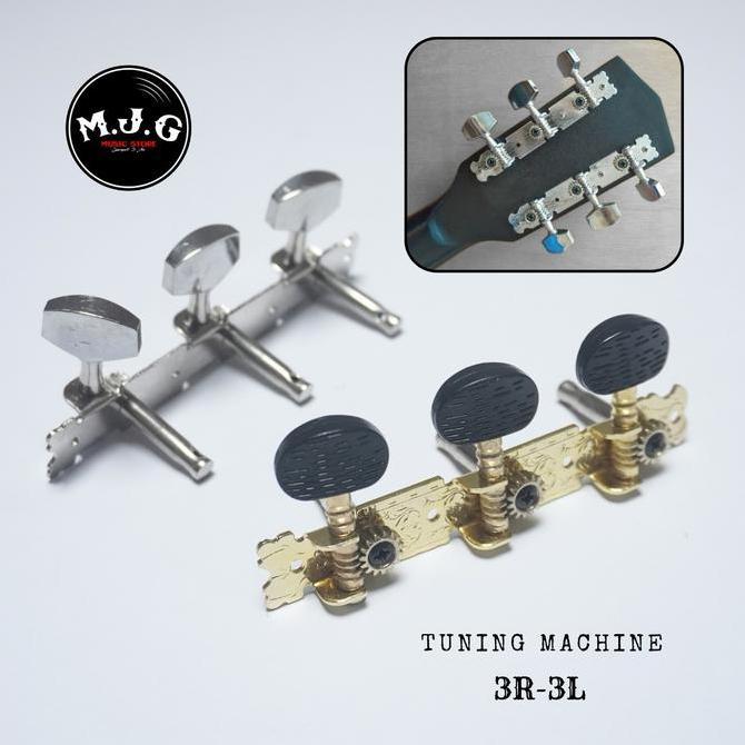Dryer Tuning Machine Tuner Gitar Akustik 3R 3L Chrome Or Gold