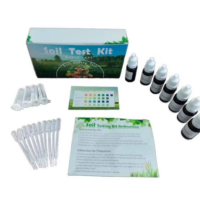 Alat Test Tes pH Tanah Ammonia Nitrogen Potassium Phosporus Upgraded Soul Test Kit Rapid Test 4 IN1 