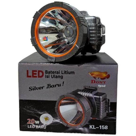 Senter Kepala Dony KL-158 (20 Watt) / Dony Senter Kepala KL158 / KL 158 [Cahaya Putih / Kuning] SR