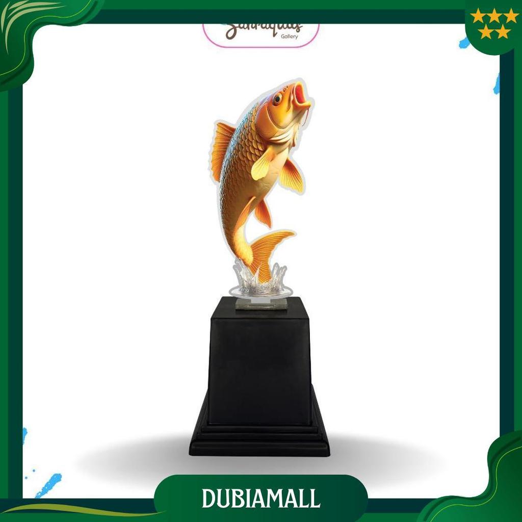 Piala Akrilik Kemerdekaan Agustusan+Ikan Mas / Carp+Motocross,+Musik,+Mic / Karaoke Trophy Piala, So