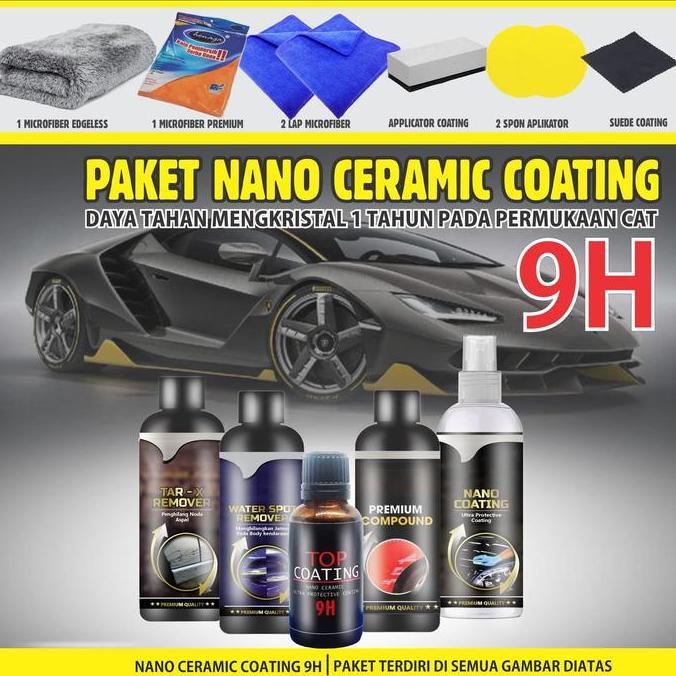 Barbaku_Store - Nano Ceramic Coating 9H Pengkilap Mobil Top Coating 9H Pengkilap Motor