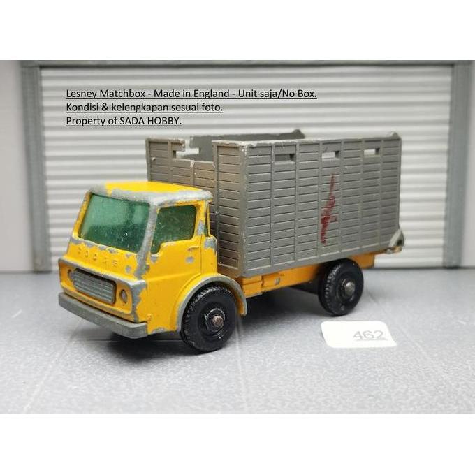 LESNEY MATCHBOX NO 37 DODGE CATTLE TRUCK ENGLAND BAN TUSUK VINTAGE DIECAST UNIT ONLY JUNK SADHO