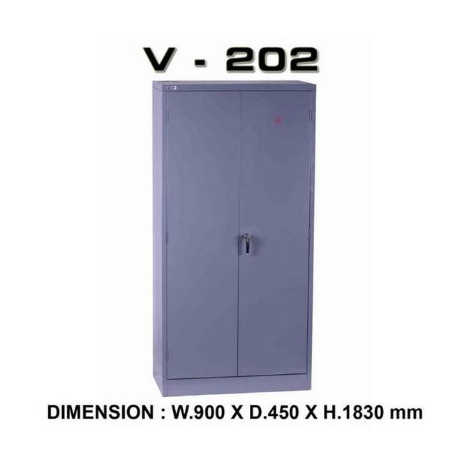 HARGA DISC - LEMARI ARSIP KANTOR VIP V-202 - LEMARI BESI