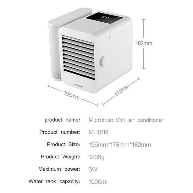 GIVANIMA45 - MICROHOO AIR COOLER MH01R & MH02A PERSONAL SNOWMAN LITE / BRIGHT WATER COOLING FAN
