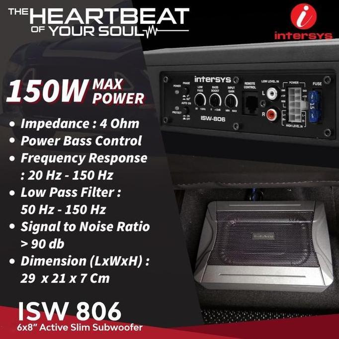 TERMURAH - SUBWOOFER KOLONG INTERSYS ISW 806