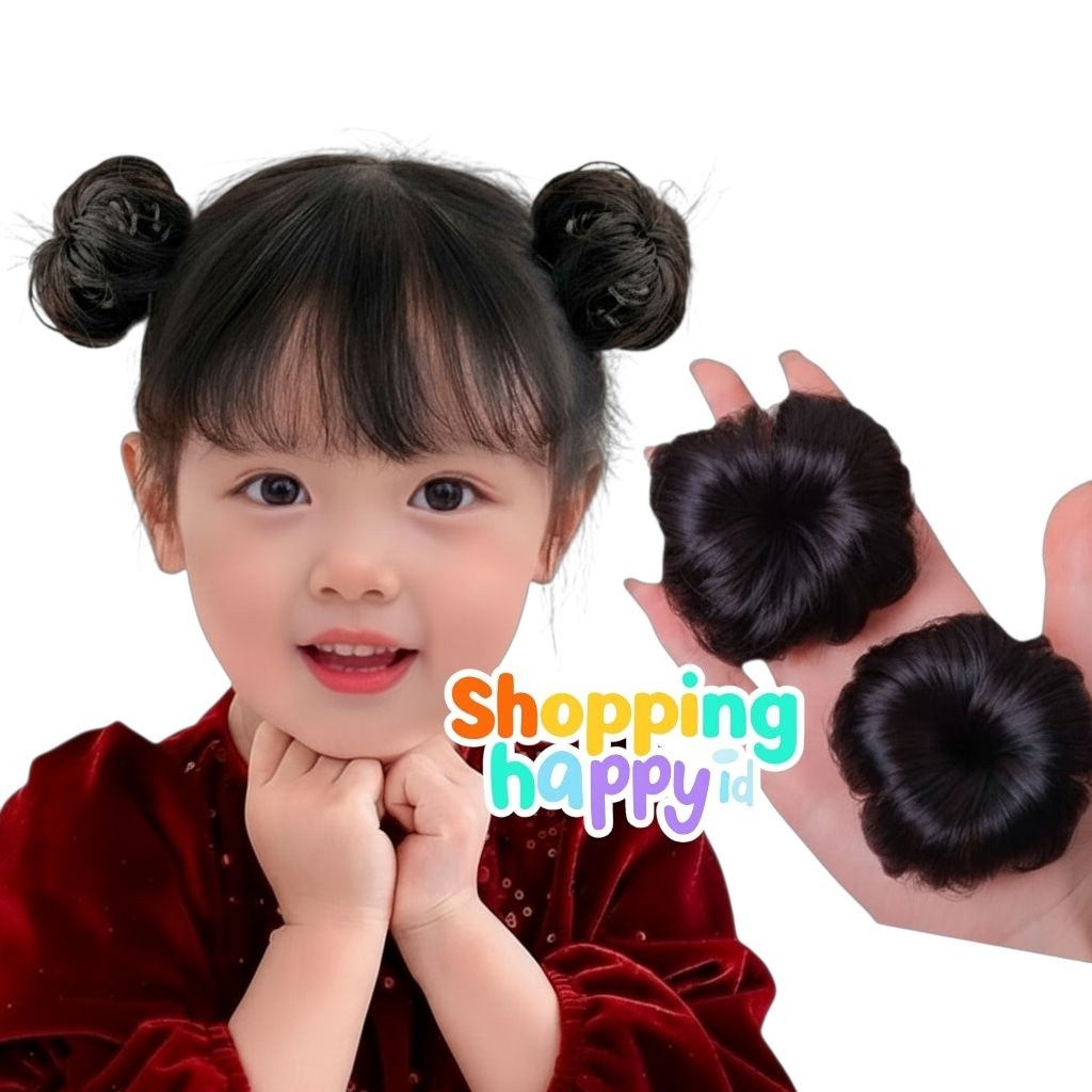 Aksesoris Rambut Jepitan Cepol Konde Mini Anak Korean Baby Bun Kids