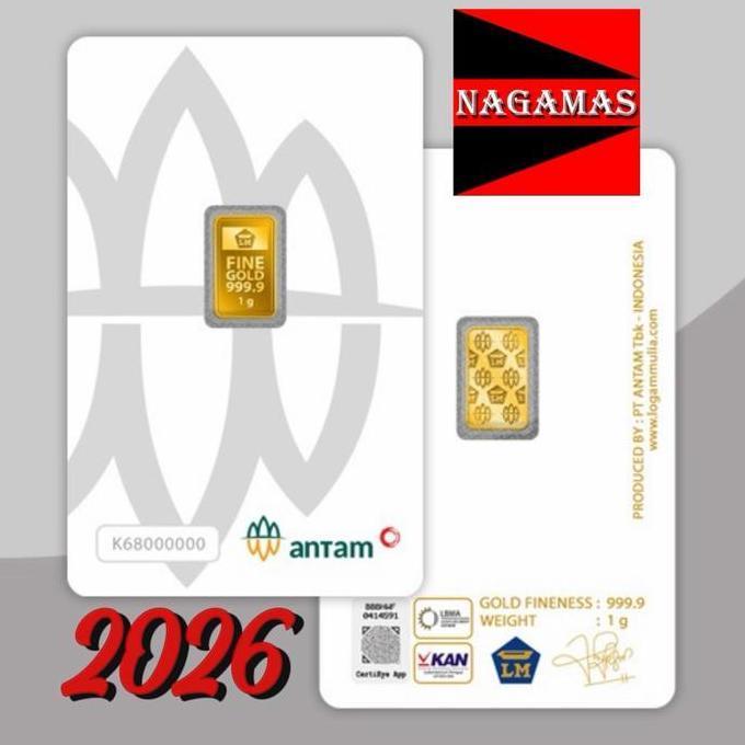ANTAM LOGAM MULIA CERTIEYE 1 GRAM, LM ANTAM CERTIEYE, EMAS BATANGAN KEPINGAN 1 GRAM