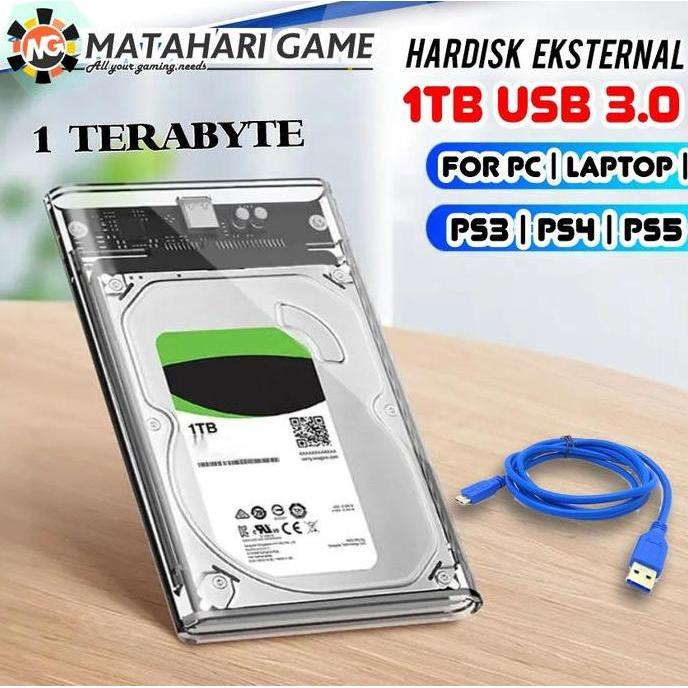 HDD 1TB Hardisk Eksternal 1TB | 1000GB For PS3, PS4, PS5, PC