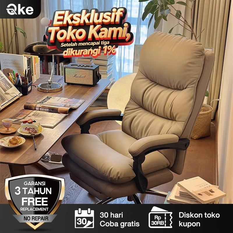 Kursi Kantor Bos Mewah Ringan Kursi Kerja  Kursi Putar Hidrolik Kursi Gaming Dengan Pijakan Kaki