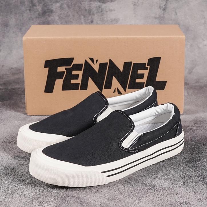 [N00926] Sepatu Distro Slip On Motif Fennel Ukuran 39-44
