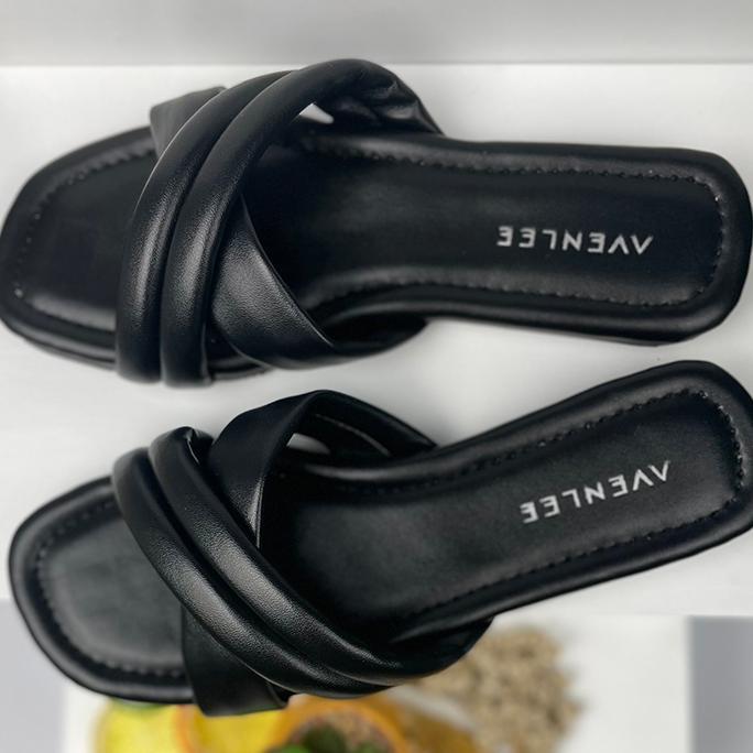Sandal Wanita Flat Teplek Korea Empuk Sol Karet Avenlee Cheery