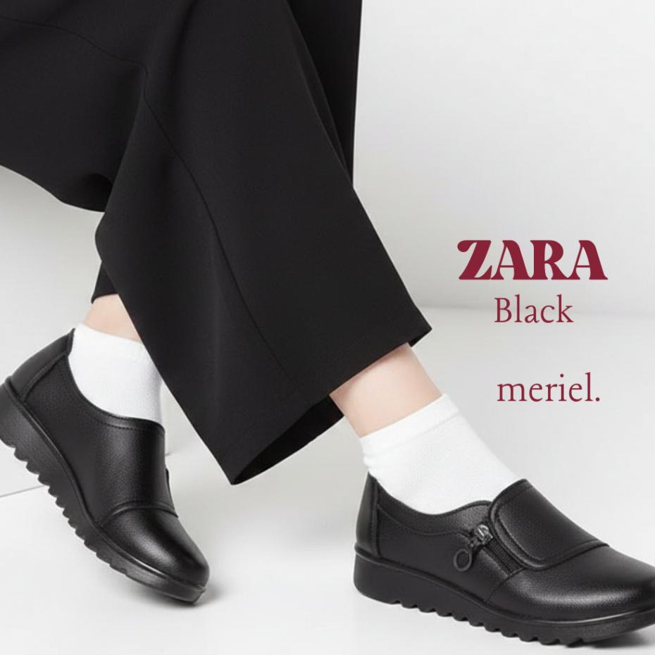 Sepatu Wanita Zara Produk Terbaru Loafer Murah Terjamin Slip On Kerja Casual Flat Shoes Terbaik 2026