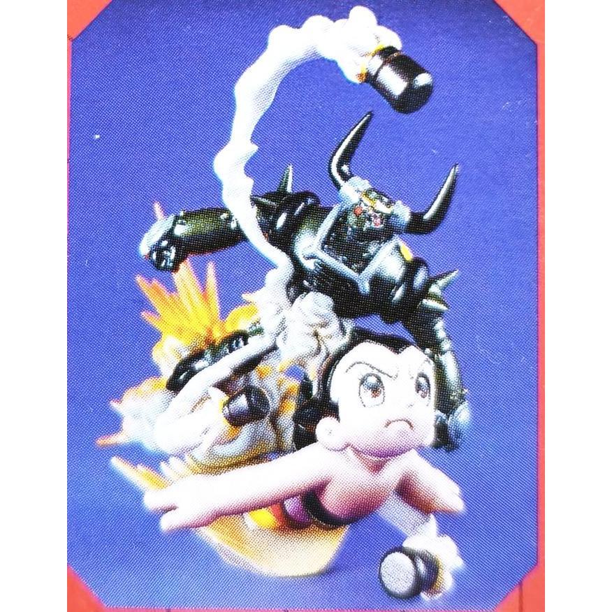 KAIYODO ASTRO BOY "KT FIGURE COLLECTION" TRADING FIGURE VIGNETTE ASTRO BOY FIGHTING A PLUTO BNOB SAD