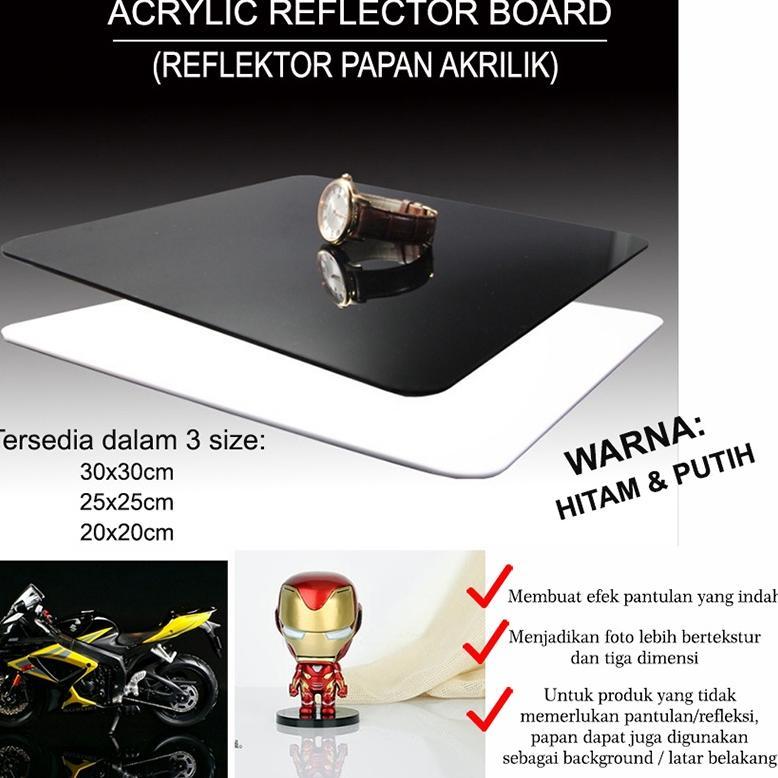 Papan Reflektor Bahan Akrilik Untuk Properti Foto Alas Foto Background Foto Acrylic