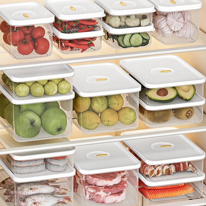 Food Kontainer Toples Plastik Bening Kulkas Set Calista Rumoi 12Pcs Toples Kulkas Tempat Kotak Wadah
