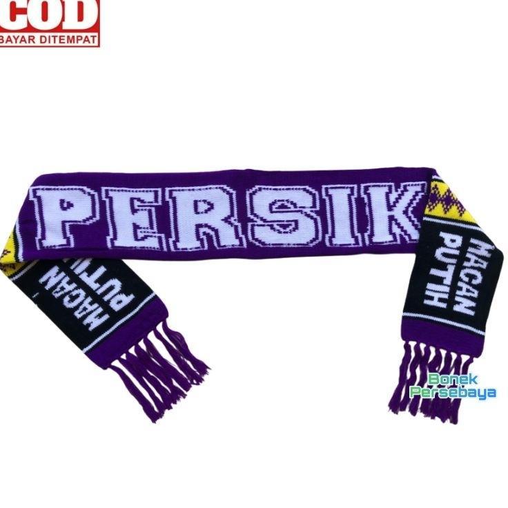 Syal Rajut Persik Kediri Macan Putih - Rajut Berkualitas