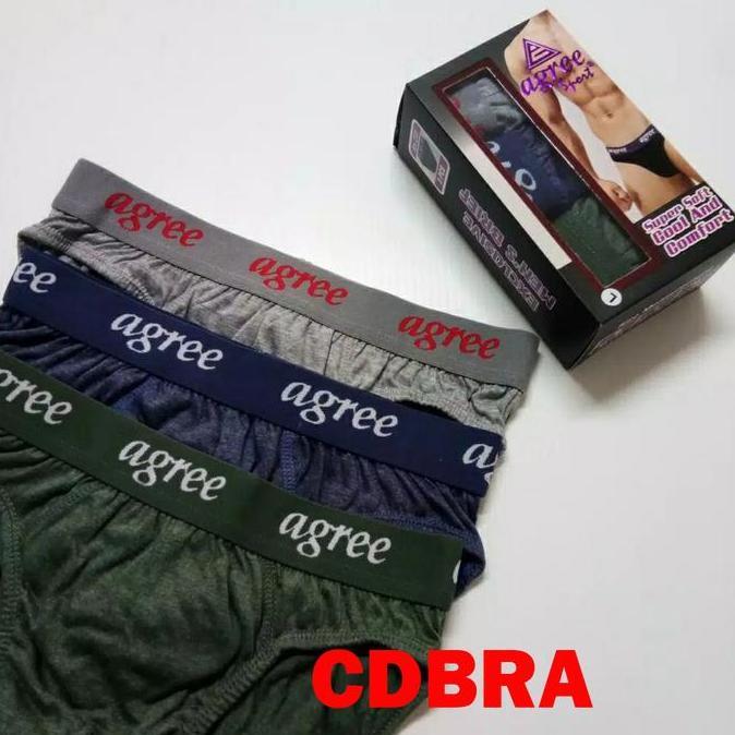 Cueca - 3Pcs Cd Agree Pria 2321 2311 2325 2327 2323 Cd Pria Agree Boxer